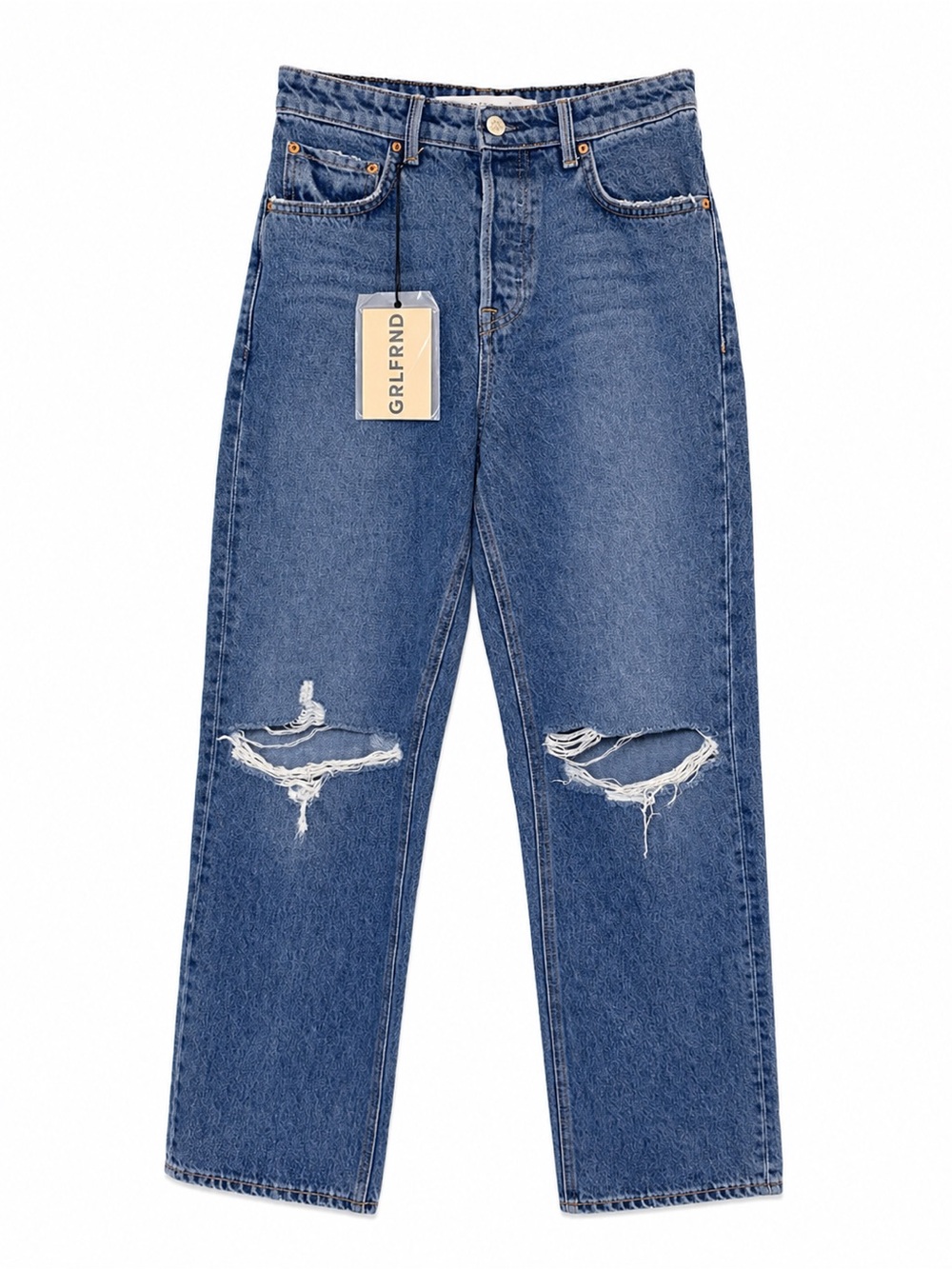 NWT GRLFRND The Amanda Mid-Rise Loose Boyfriend Jeans | $245 MSRP